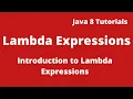 Java 8 Tutorial 01 - How to Write Lambda Expression in Java 8