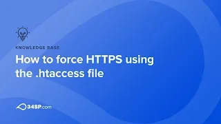 How to force HTTPS using the htaccess file