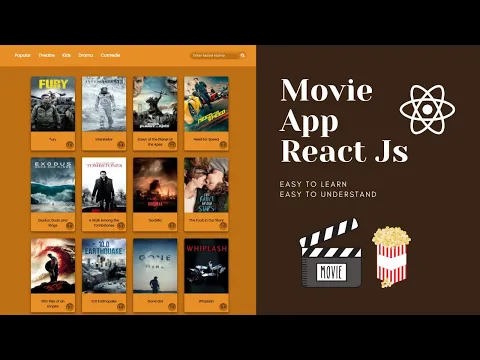 Movie App using React Js TMDB Api Hooks in react useStateuseEffect for beginners