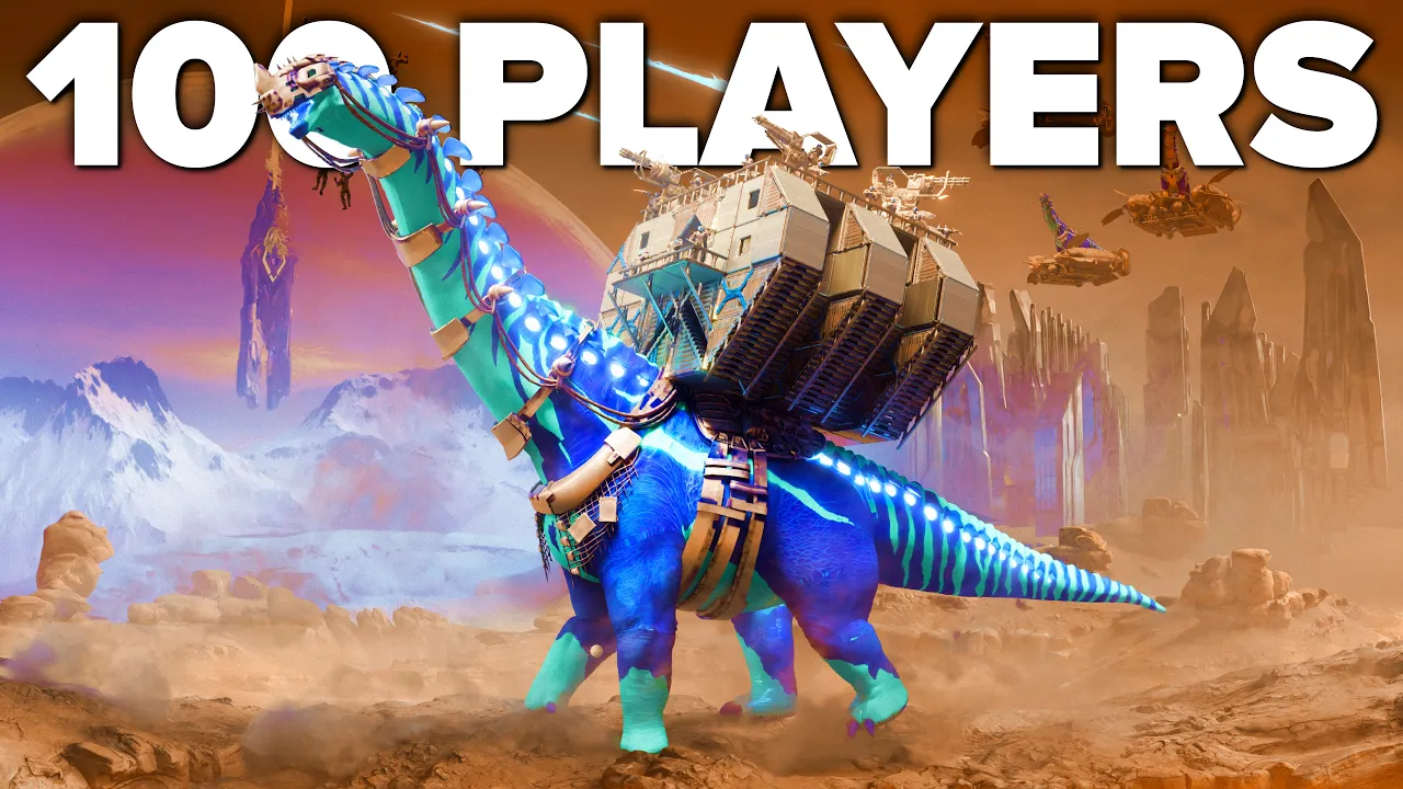 100 Players Rebuild Civilization In Ark Extinction