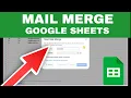 How to Mail Merge Using Google Sheets Tutorial