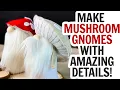 Easy Mushroom Gnome Pattern and Tutorial Mushroom Gnome DIY DIY Gnome Mushroom Craft