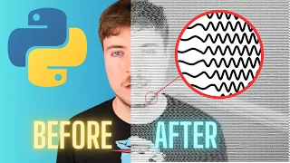 Image to Vector drawing with Python drawn on real plotter
