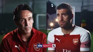 unai emery and sokratis on arsenal ambitions and new playing style
