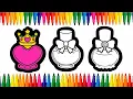 Lovely Nail Polish Coloring Hearts Crowns Cute Designs