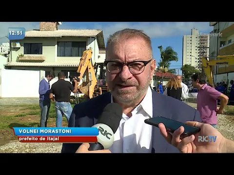 Começam as obras dos binários da região central de Itajaí