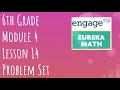 Engage NY Eureka Math Grade 6 Module 4 Lesson 14 Problem Set