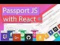 Login Authentications with React Passport js