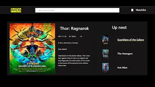 Imdb clone using only JavaScript