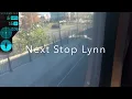 Riding MBTA Commuter rail train from North Station to Rockport in mph
