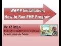 PHP WAMP Installation Run First Program In PHP How To Run PHP Program Localhost
