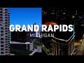 Grand Rapids Day and Night Michigan by drone