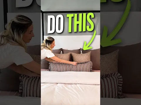 The secret to a perfectly made bed! How I make my complicated bed!