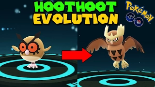 Evolving HOOTHOOT to NOCTOWL Pokemon Go GEN 2 Evolution