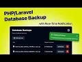 One-Click Database Backups in PHP Using Laravel Queue Jobs Real-Time Notifications