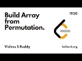 Build Array from Permutation - Solution to Problem Vishnu S Reddy