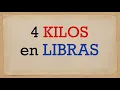 How much is 4 kilos in pounds - How many lbs are equal to four kg