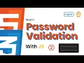 JS Match Password Validation with JS 2