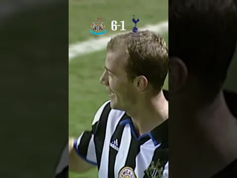 When Alan Shearer scored Newcastle United's SIXTH goal against Tottenham! 🤯