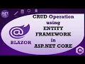 CRUD Operation using Blazor ASP NET Core Entity Framework