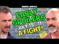 General Hospital Early Spoilers July 13-17 Valentin FIGHTS Curtis SELF-SABOTAGES Soap Dirt