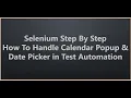 How To Handle Calendar Popup in Test Automation