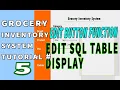 Java Netbeans Inventory System POS TAGALOG Tutorial 5 Edit table Display