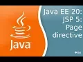 Javav EE 20 JSP 5 Page directive
