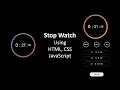 Stopwatch using HTML CSS and JavaScript Play Reset and add Laps banulas - tech
