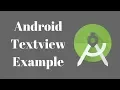 Android TextView Example Tutorial
