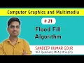 Flood Fill Algorithm in computer graphics Seed fill algorithm Polygon fill area algorithm