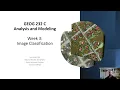 GEOG 232 Week 3 Lecture Image Classification