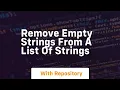 remove empty strings from a list of strings