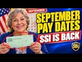 September 2026 SSA Payment Schedule SSI Resumption New Dates