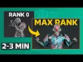The FASTEST XP Farms in Warframe MAX Rank In Under 3 Min