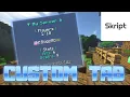 How to create a custom TAB Skript tutorial