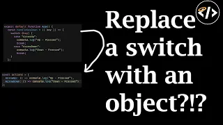 Replace Switch Statement with Object - Code Quickie