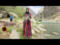 Download Lagu The adventure of a lonely nomadic woman with fish hunting and fire | Crossing  wild river of Khersan