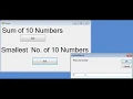 Visual Basic Net - Smallest Number