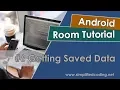 Android Room Tutorial - Getting Saved Data