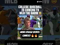 MLB The Show 25 College Baseball!!🔥🔥#baseball #mlbtheshow #mlb #ncaa