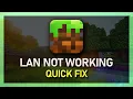 How To Fix Minecraft Multiplayer LAN Not Working - Tutorial