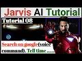 Jarvis tutorial 08 Make your own voice assistant Python programming