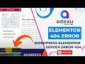 WordPress Elementor server error 404 while saving or How to Fix Server Error 404