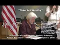Thou Art Worthy song chorus Pastor Bob Joyce August 9 2026 Household of Faith Church Benton