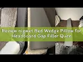 Review nigwet Bed Wedge Pillow for Headboard Gap Filler Queen 60 x6 x10 -Triangle Pillow Wedge for