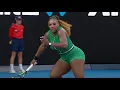 Serena Williams being a hot green ball