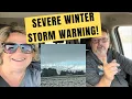 Snowy Winter Drive Through Tehachapi Pass CA Full-Time RV Life
