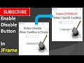 Enable and Disable JButton using JTextField in JFrame