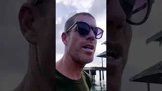 Totally abandoned resort… this calls for some exploring! 🌴  #sailingfamily #abandoned #resort